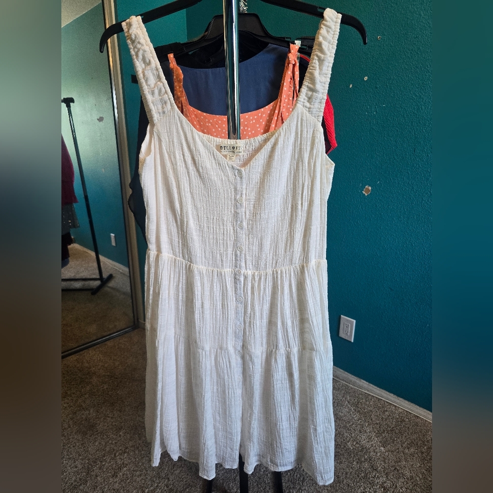 Idyllwind Textured White Dress